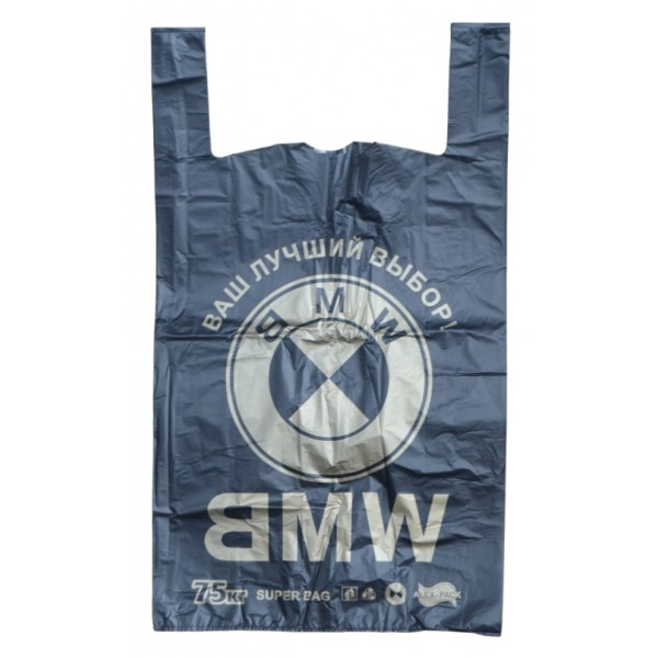 Пакет ПЭТ, майка, BMW super bag, 430х580, 50шт/уп